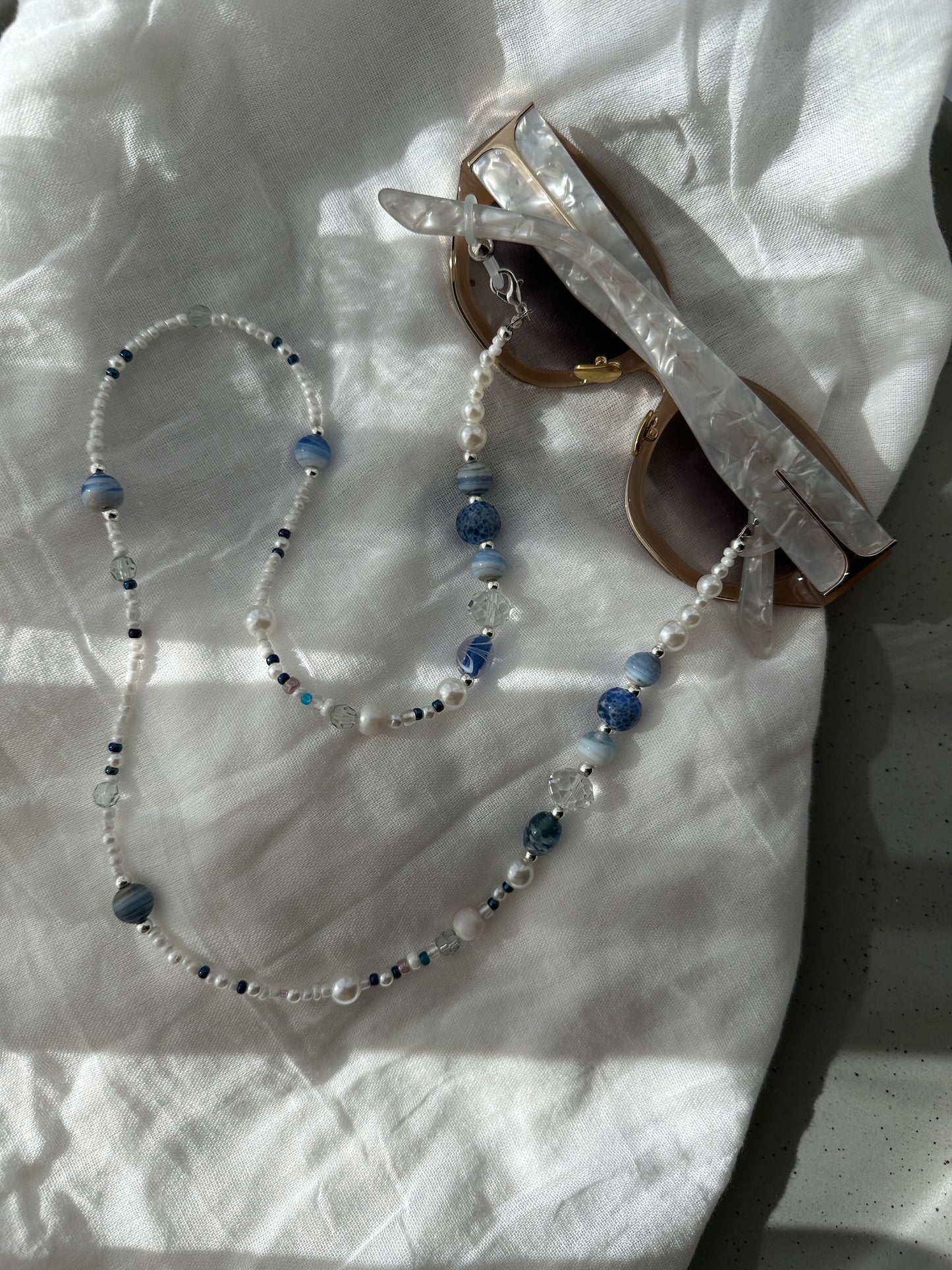 Blue Glasses Chain