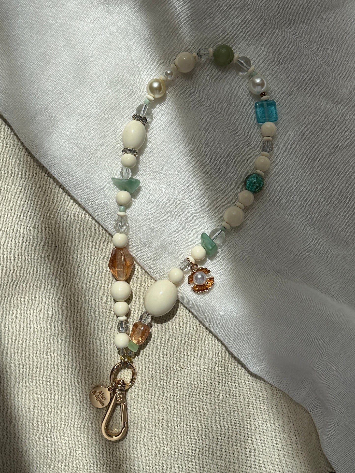 Siren Vibes with charm phone chain