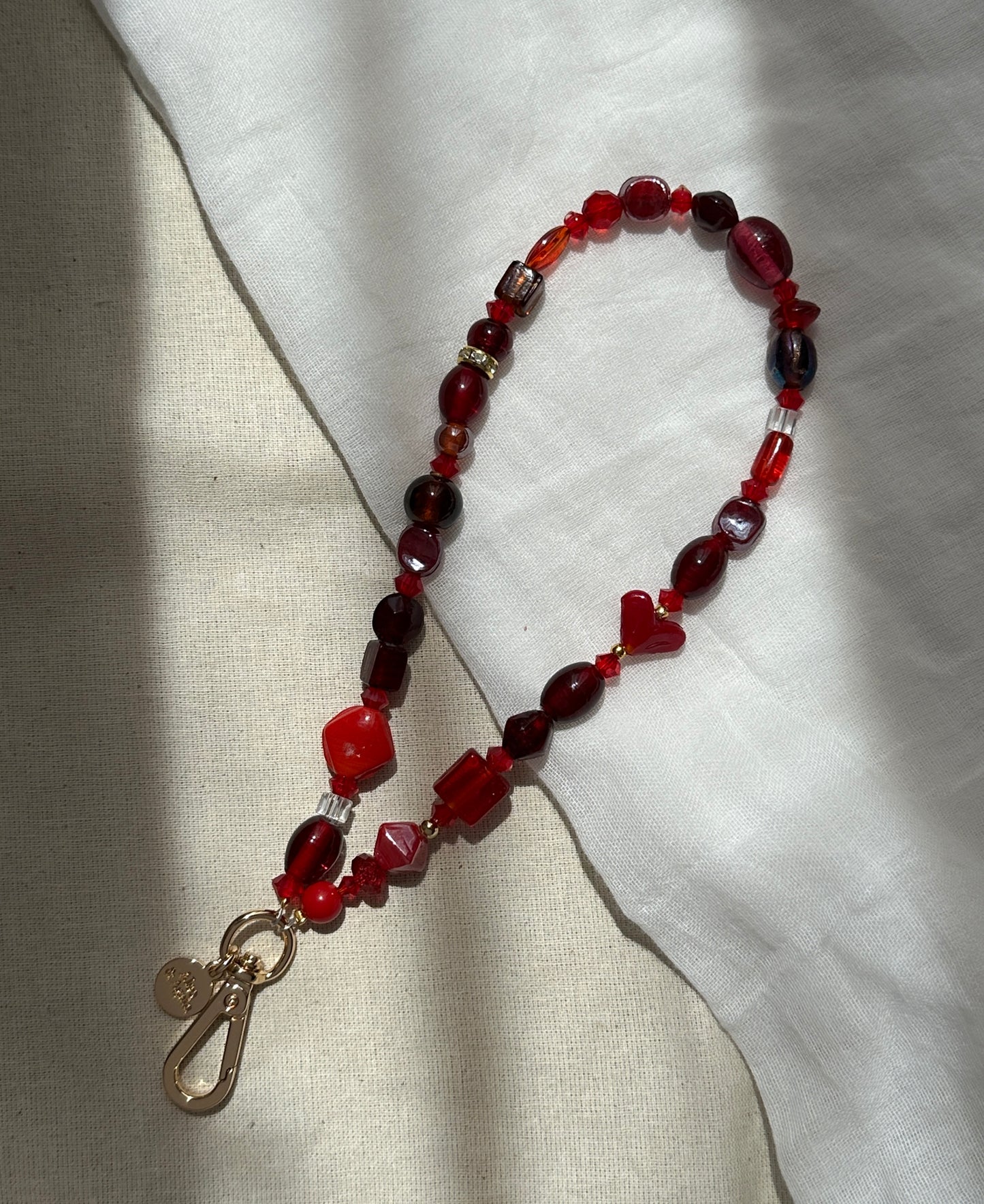 Heart phone chain